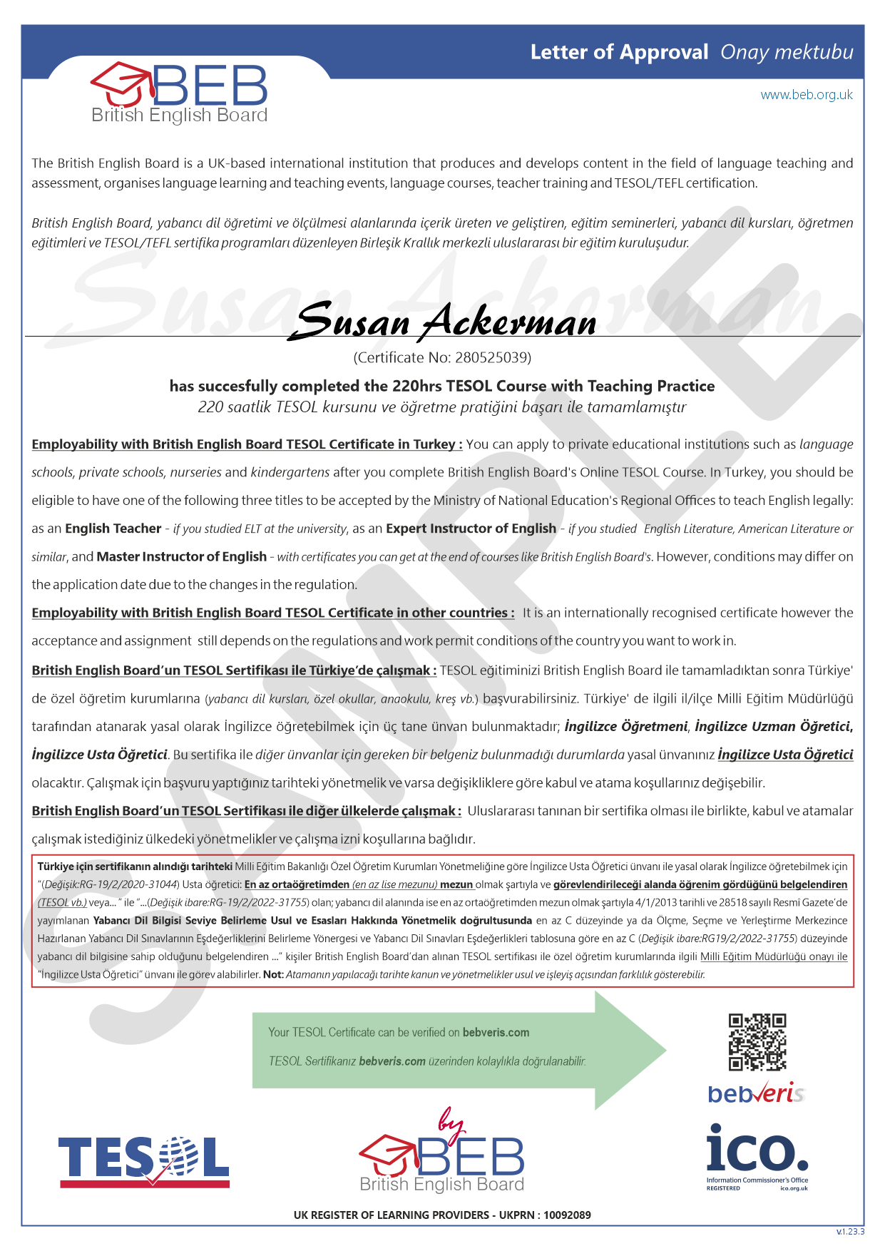Carta de aprobación